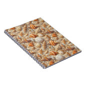 Kustelegantie Seashell patroon Notitieboek (Rechterzijde)