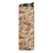 Kustelegantie Seashell patroon Thermosbeker (Gedraaid links)