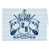 Kustemblam Dolphins Anchor Oar Shield Nauzale (Voorkant Horizontaal)