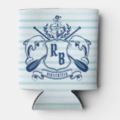 Kustemblam Dolphins Anchor Oar Shield Nauzale Blikjeskoeler (Voorkant)