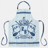 Kustemblam Dolphins Anchor Oar Shield Nauzale Schort (Voorkant)