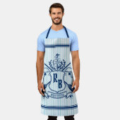 Kustemblam Dolphins Anchor Oar Shield Nauzale Schort (Gedragen)