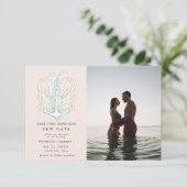 kusten kusten Foto veranderen datum uitnodiging (Staand voorkant)