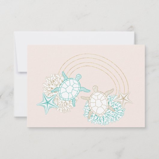 kusten kusten Foto veranderen datum uitnodiging (Achterkant)