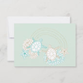 kusten kusten Foto veranderen datum uitnodiging (Achterkant)