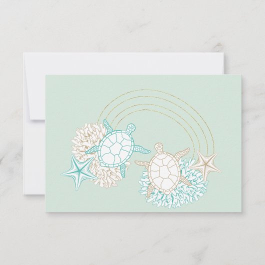 kusten kusten Foto veranderen datum uitnodiging (Achterkant)