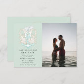 kusten kusten Foto veranderen datum uitnodiging (Voorkant / Achterkant)