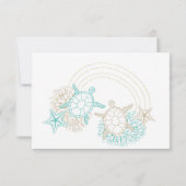 kusten kusten Foto veranderen datum uitnodiging (Achterkant)