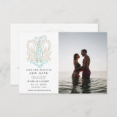 kusten kusten Foto veranderen datum uitnodiging (Voorkant / Achterkant)