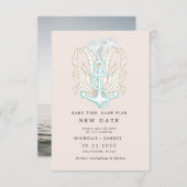 kusten kusten Foto veranderen datum uitnodiging (Voorkant / Achterkant)