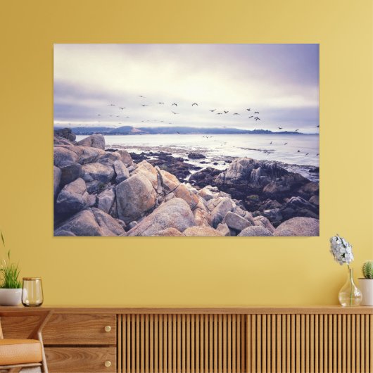 kusterochtend canvas afdruk (Insitu (Woonkamer))