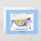 Kusters Laatste Flan Funny Cartoon Briefkaarten (Voorkant / Achterkant)