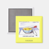 Kusters Laatste Flan Funny Cartoon Novelty Magnet (Voorkant / Achterkant)