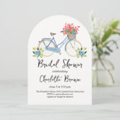 Kustfiets Bruidsbruiloft Kaart (Staand voorkant)