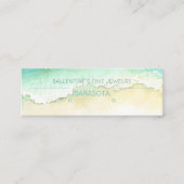 Kustfijn juwelenoorstscherm mini visitekaartje (Voorkant)