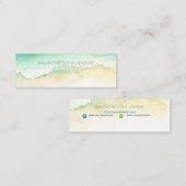 Kustfijn juwelenoorstscherm mini visitekaartje (Voorkant / Achterkant)