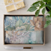 Kustflorale Meeuwen & Schelpen Decoupage  Tissuepapier (Geschenk)