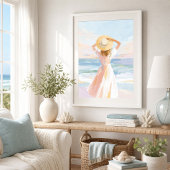Kustfluisteringen Kunstprint Strand Poster