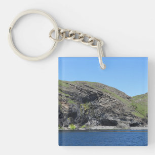 Kustformatie van de Drakenkoprots op het Isle of S Sleutelhanger
