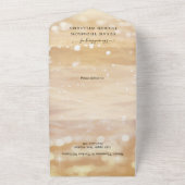 Kustfoto Alle in één bruiloft All In One Uitnodiging (Buitenkant)