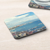 Kustfoto Napels Italië Bier Onderzetter (Linkerzijde)