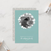 Kustfoto van Shell met kerstmis Kaart (Voorkant / Achterkant in situ)