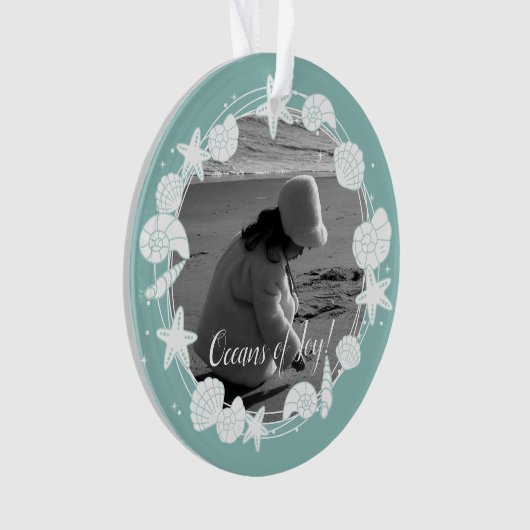 Kustfoto van Shell met kerstmis Ornament (voorkant)
