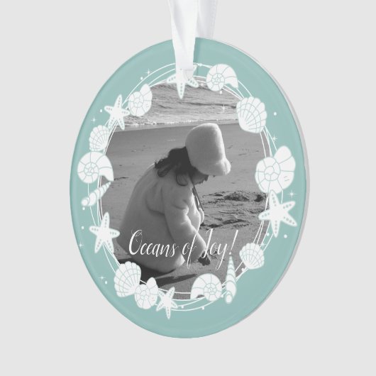 Kustfoto van Shell met kerstmis Ornament (voorkant)