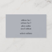 Kustfoto Visitekaartje (Achterkant)