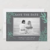 Kustfoto Wedding Save the Date Kaart (Voorkant)