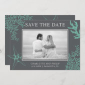 Kustfoto Wedding Save the Date Kaart (Voorkant / Achterkant)