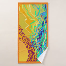 Kustfrequenties 2a Kunsthanddoek Badhanddoek