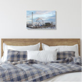 Kustfuntown Pier Canvas Afdruk (Insitu (Slaapkamer))