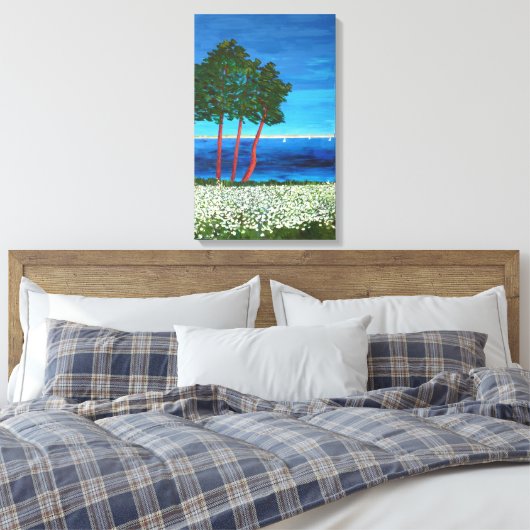 Kustgebied Bretagne Canvas Afdruk (Insitu (Slaapkamer))