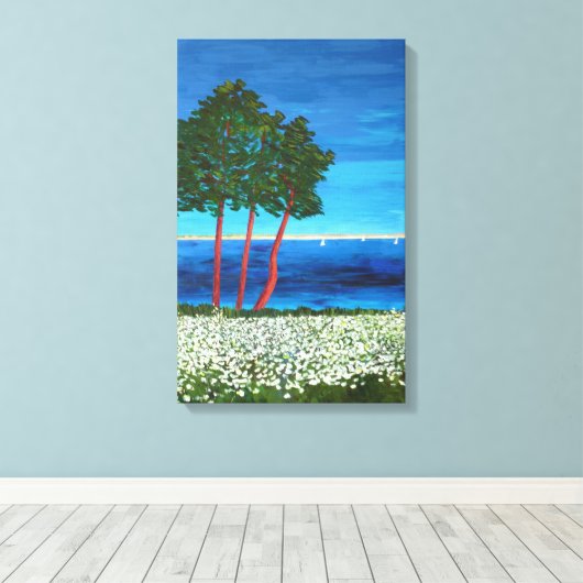 Kustgebied Bretagne Canvas Afdruk (Insitu (Houten vloer))