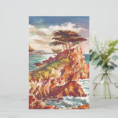  kustgebied Californisch toerisme Verenigde Staten Briefpapier (Staand voorkant)