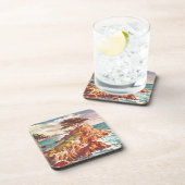  kustgebied Californisch toerisme Verenigde Staten Onderzetter (Rechterzijde)