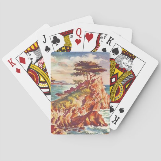  kustgebied Californisch toerisme Verenigde Staten Speelkaarten (Achterkant)