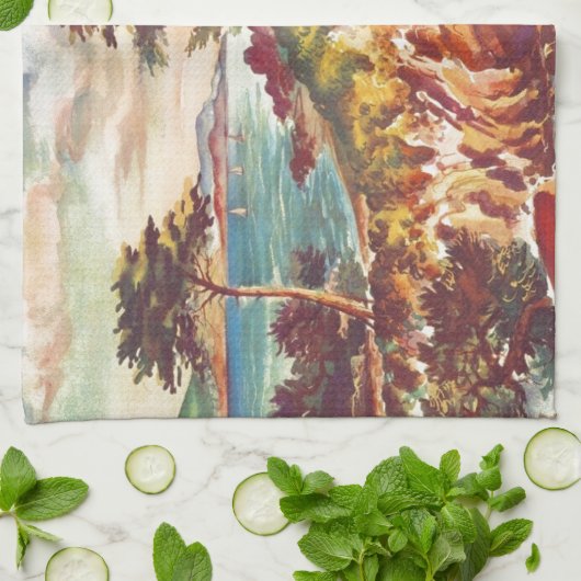  kustgebied Californisch toerisme Verenigde Staten Theedoek (Gevouwen)