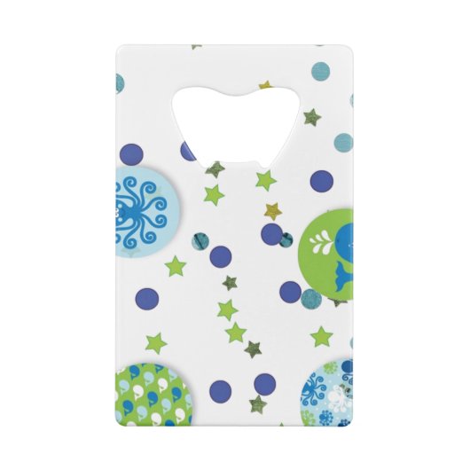 Kustgebied Critter ontwerp Creditkaart Flessenopener (Achterkant)