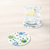 Kustgebied Critter ontwerp Ronde Kartonnen Onderzetter (Insitu)