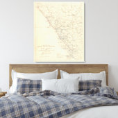 Kustgebied MidCalifornië Canvas Afdruk (Insitu (Slaapkamer))