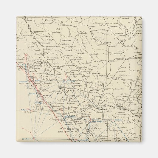 Kustgebied MidCalifornië Magneet (Voorkant)