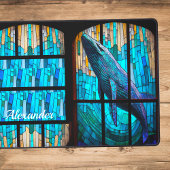 Kustgebied Tropische Blauwe Grijze Walvis Desk Mat