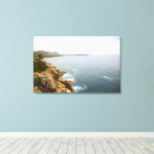 Kustgebied Uitzicht Acadia Nationaal Park Canvas Afdruk (Insitu (Houten vloer))