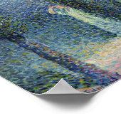 Kustgebied Uitzicht met Cypress Trees, 1896 Poster (Hoek)