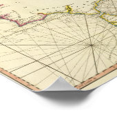 Kustgebieden Spanje, Portugal, Barbary Poster (Hoek)