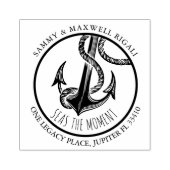 Kustgebieden Zeeen het momentele terugkeeradres Rubberstempel (Afrduk)