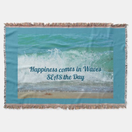 Kustgeluk komt overdag in de Zeeen van Waves Deken (Voorkant)