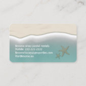 Kustgevaccineerde Starvis op strand Aqua Water Visitekaartje (Achterkant)